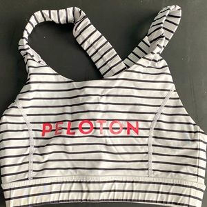 Peloton striped sports bra - sz S